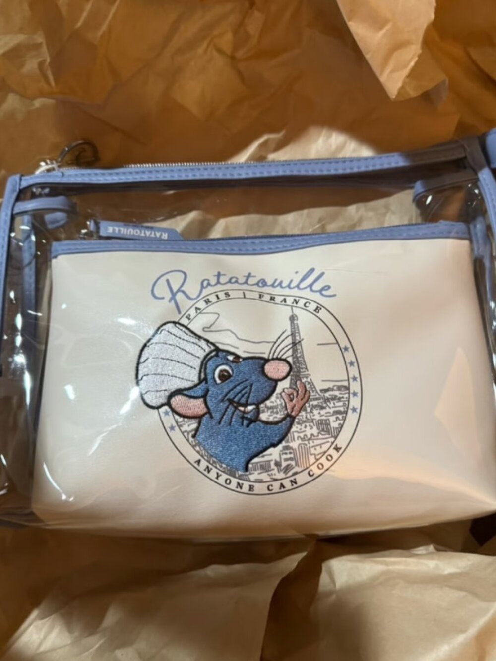 Disney Ratatouille Remy Set of 2 Makeup & Toiletry Bags {11”x8”} *Primark*